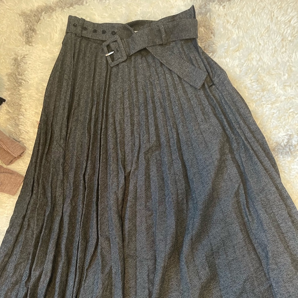 Zara long grey skirt XS